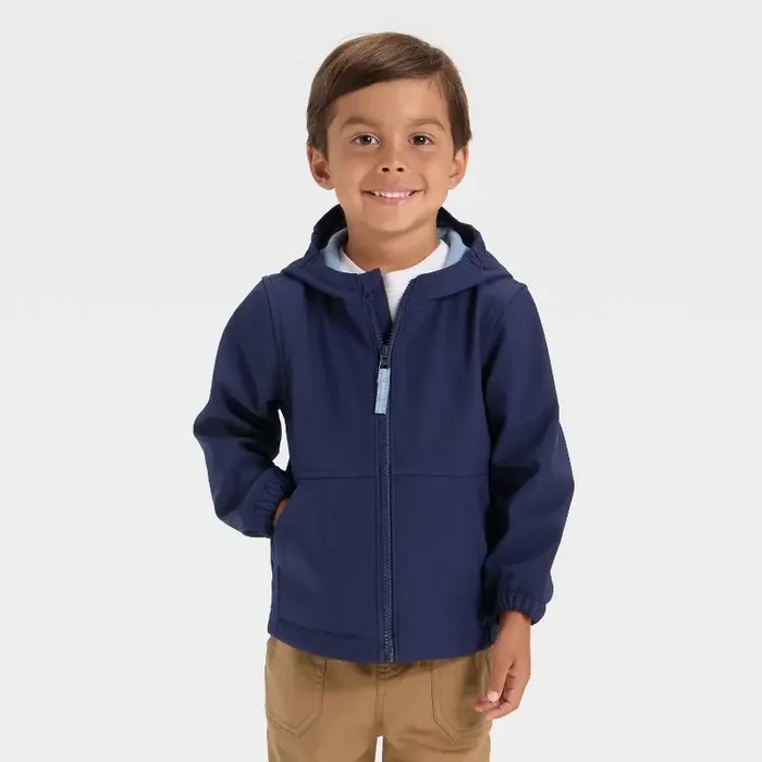 Baby Boys‘ Full Zip Softshell Jacket – Cat & Jack™ Blue 12M