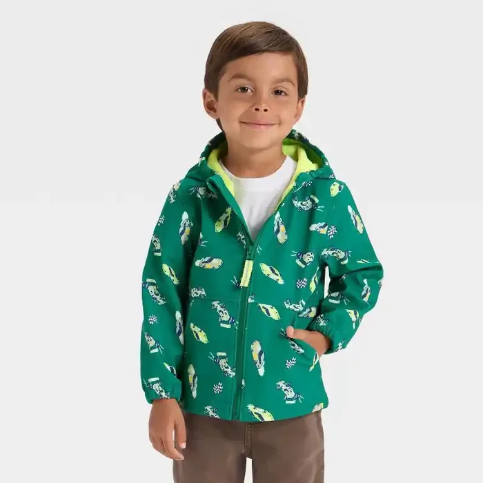 Baby Boys‘ Full Zip Softshell Jacket – Cat & Jack™ Green 18M