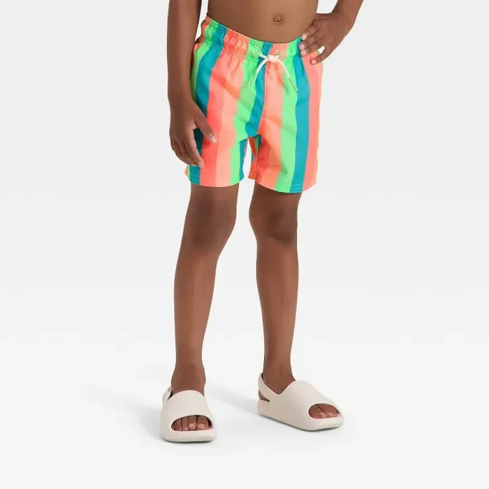 Baby Boys‘ Striped Swim Shorts – Cat & Jack™ 18M