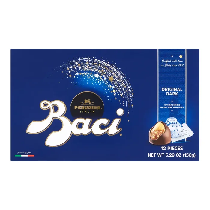 Baci Perugina Dark Chocolate Hazelnut Truffles Box 12 Piece