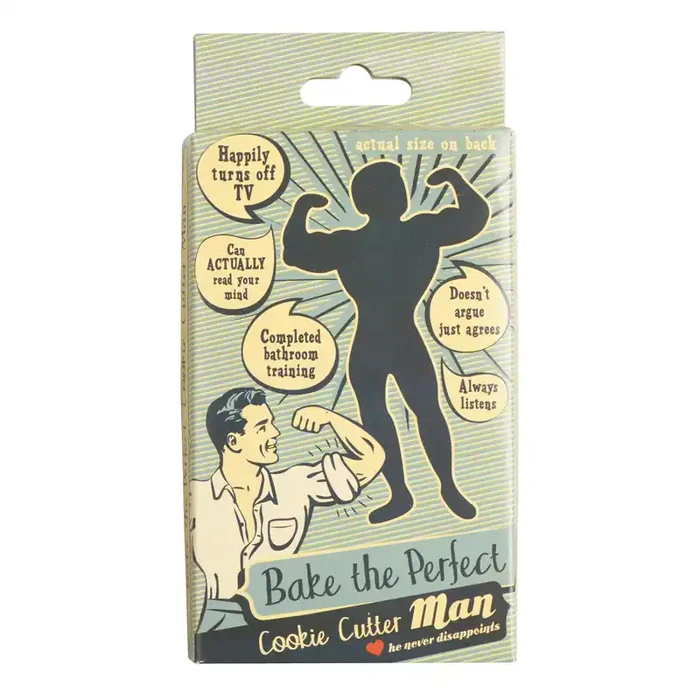 Bake the Perfect Man Stainless Steel Cookie Cutter