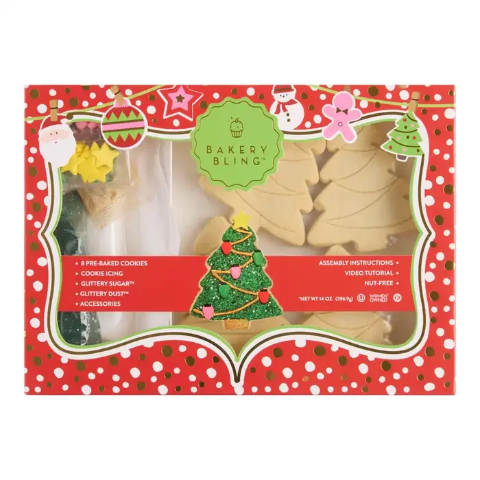 Bakery Bling Christmas Tree Holiday Cookie Decorating Kit