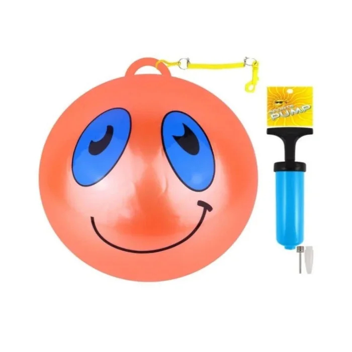 Ball PVC Smelly Smile Face With Hook 25cm