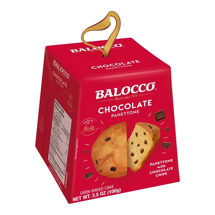 Balocco Mini Chocolate Chip Panettone Gift Box Set of 2