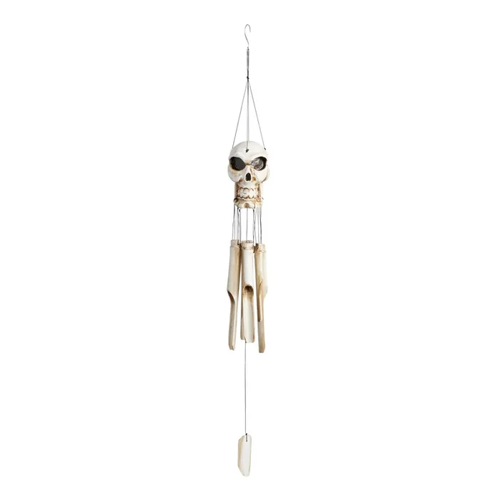 Bamboo Skull Wind Chime