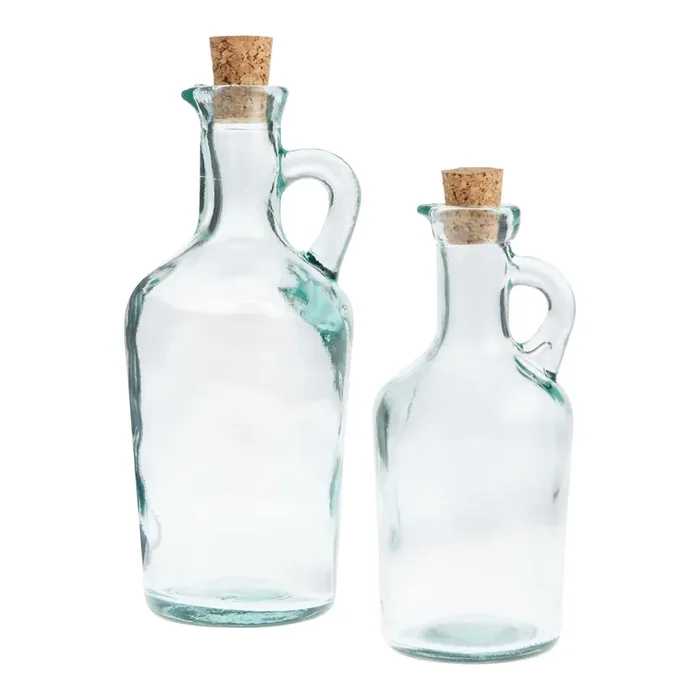 Barcelona Recycled Glass and Cork Oil Bottle