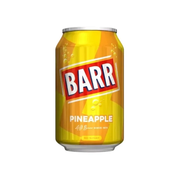 Barr Pineapple Cans 330ml – Case of 24