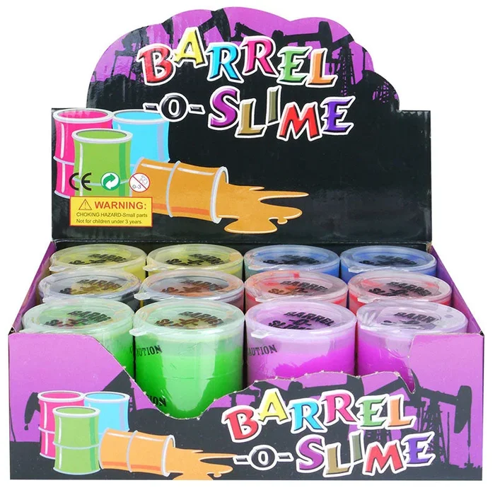 Barrel-o-Slime Large Assorted Colours – Case of 12