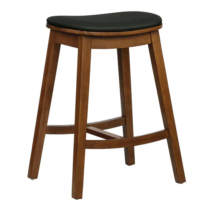 Barry Wood Backless Counter Stool 2 Piece Set