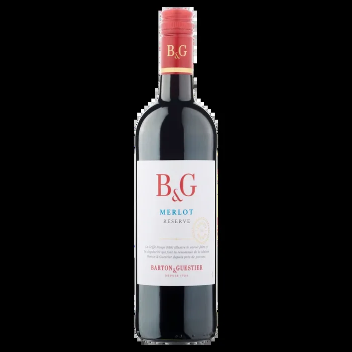 Barton & Guestier Marlot reserve vegan French red wine