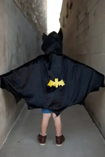 BAT CAPE WITH HOOD