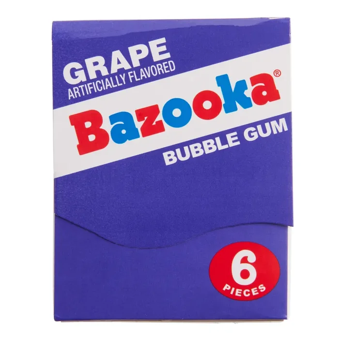 Bazooka Original Bubblegum Throwback Wallet 6 Piece