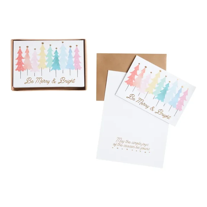 Be Merry & Bright Boxed Holiday Cards 15 Count