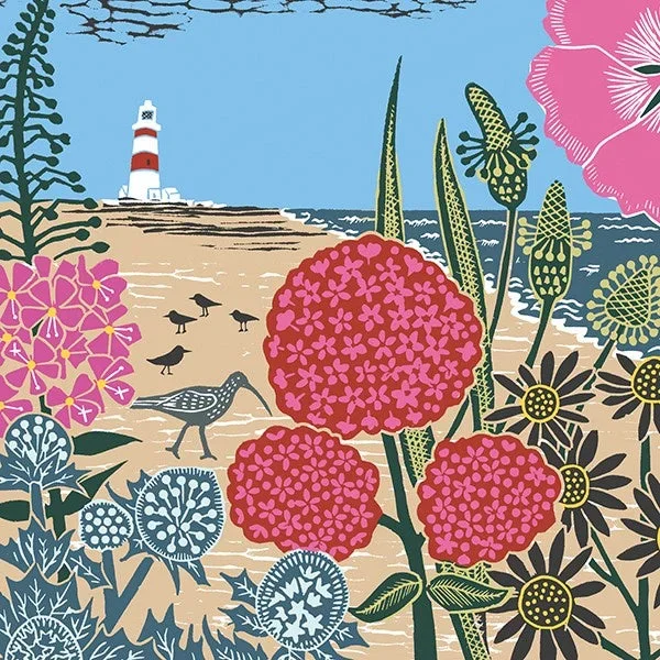 Beach and Lighthouse Card
