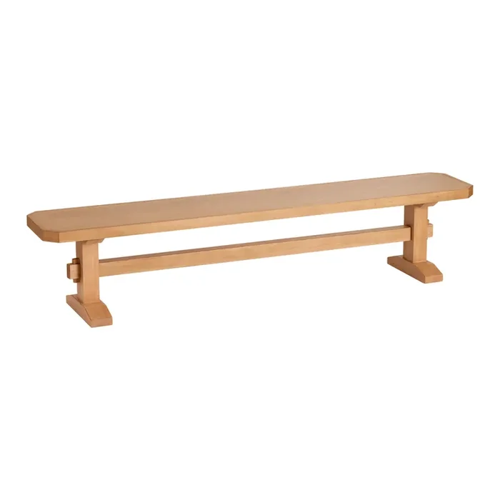 Belfort Wood Trestle Farmhouse Dining Bench