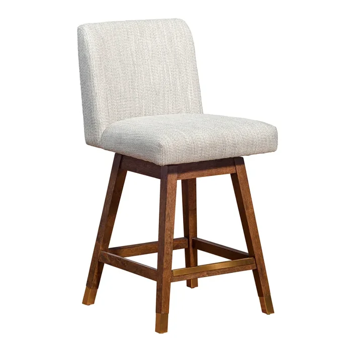 Belinda Upholstered Swivel Counter Stool