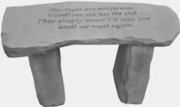 BENCH GOODBYES ARE NOT