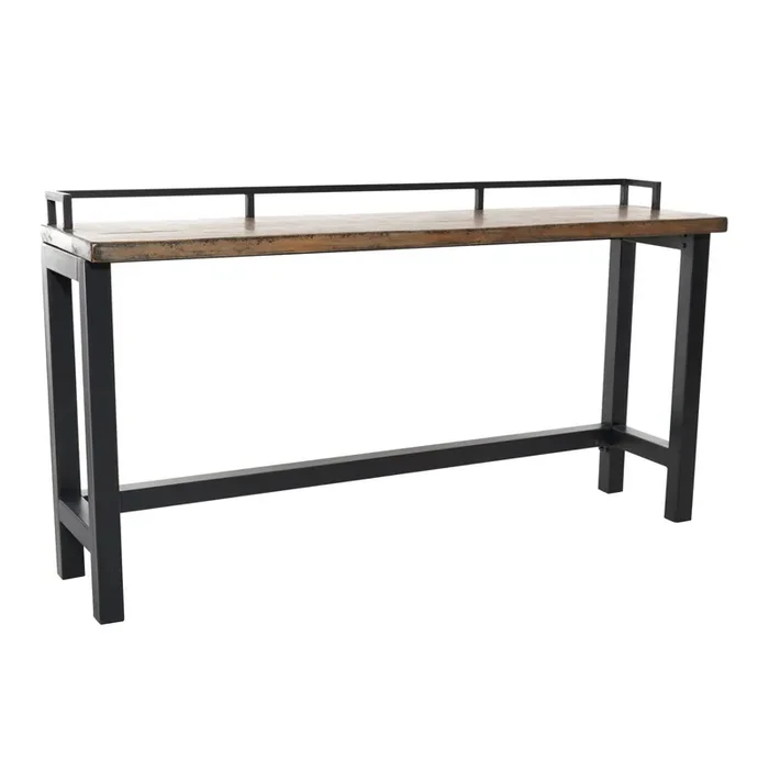 Bennett Reclaimed Pine and Metal Counter Height Dining Table