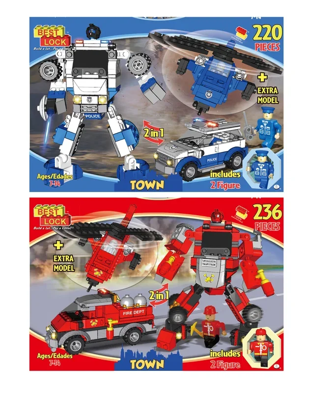 Best Lock Building Bricks Toy Set 230pc Set