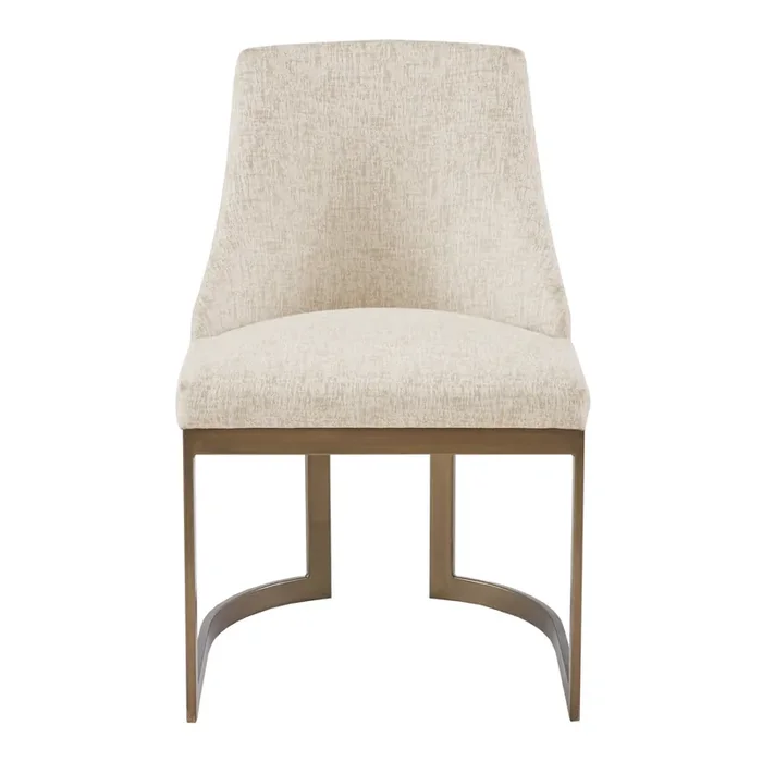 Betty Antique Gold Base Upholstered Dining Chair Set Of 2