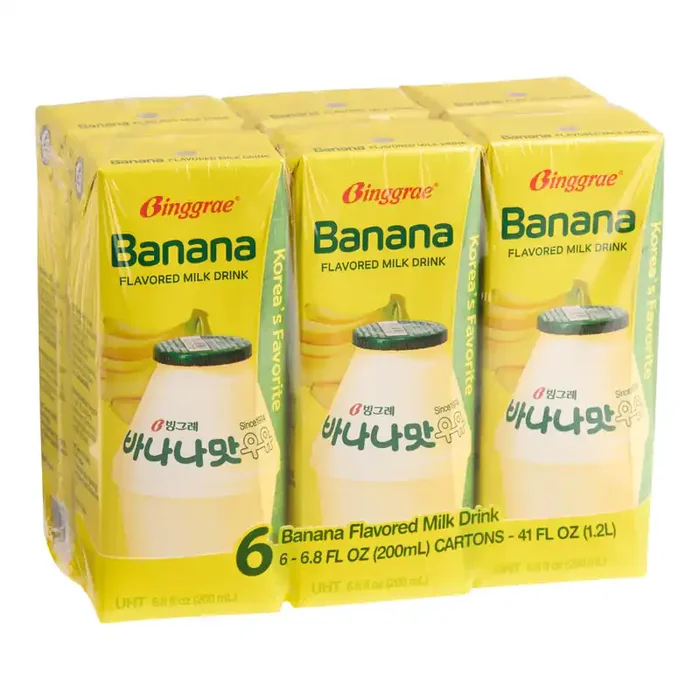 Binggrae Banana Flavored Milk Drink 6 Pack