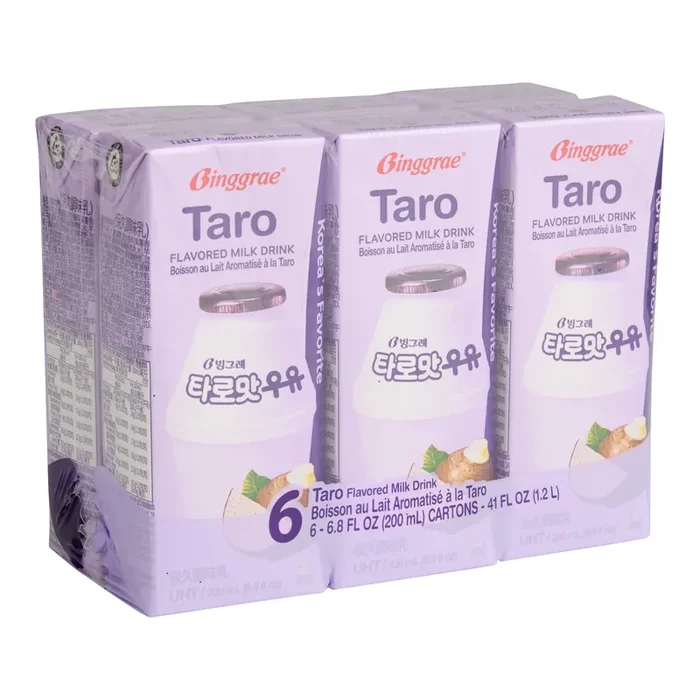 Binggrae Taro Flavored Milk Drink 6 Pack