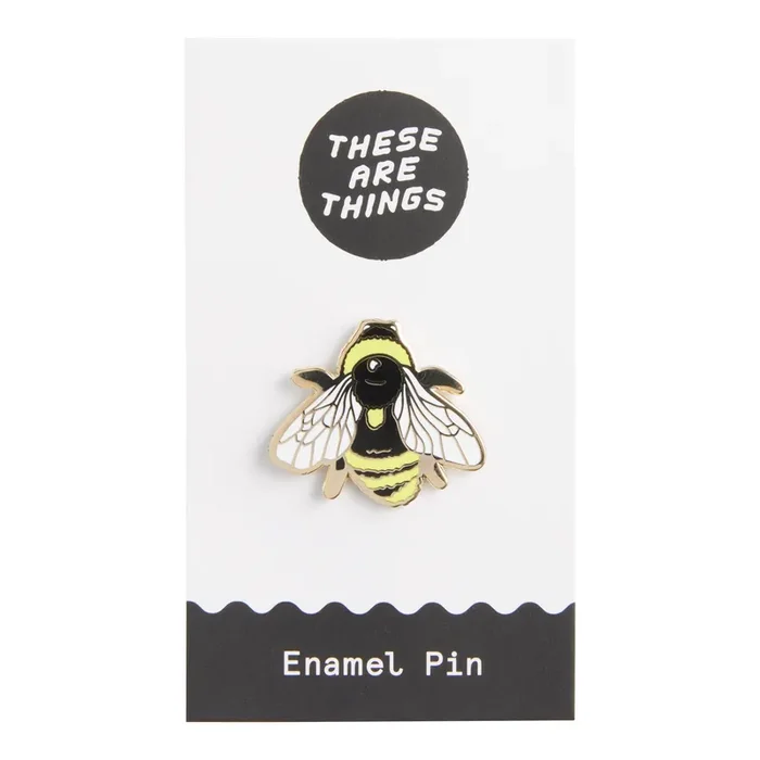 Black And Yellow Bee Enamel Pin