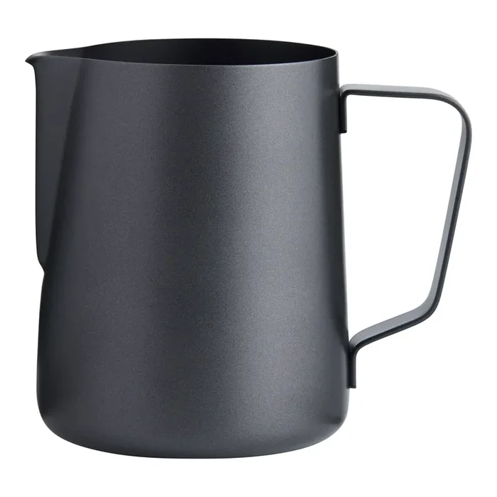 Black Stainless Steel Stovetop Milk Frothing Pitcher