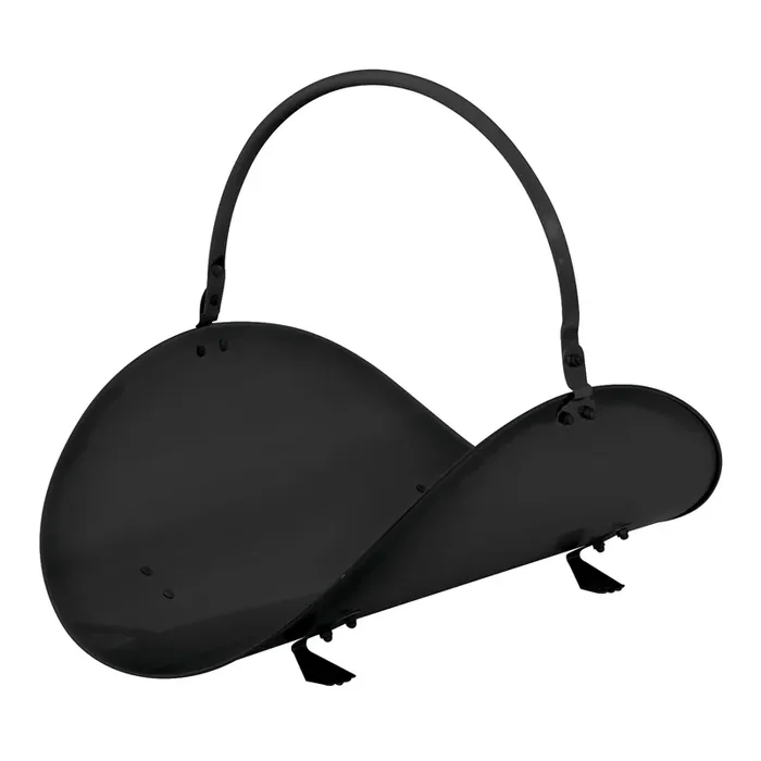 Black Steel Firewood Log Basket