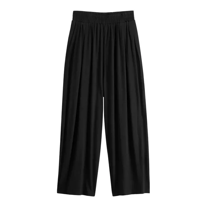 Black Wide Leg Lounge Pant