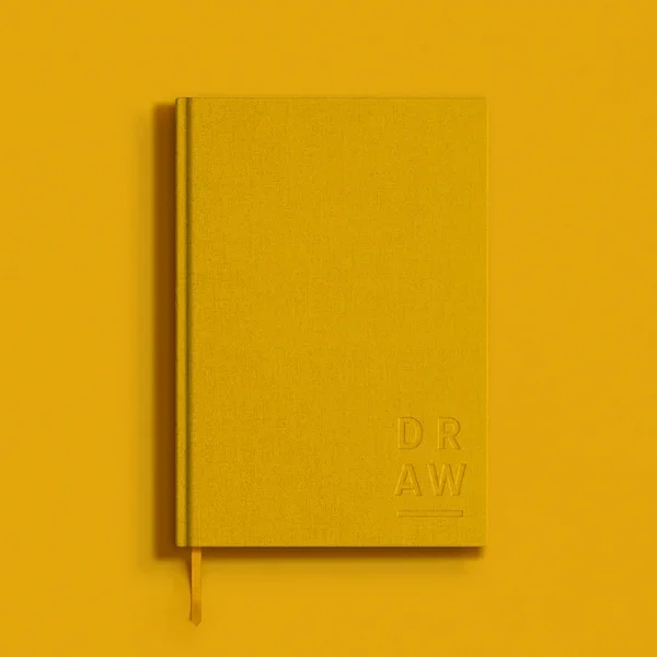 Blank Canvas Yellow A5 Plain Sketchbook