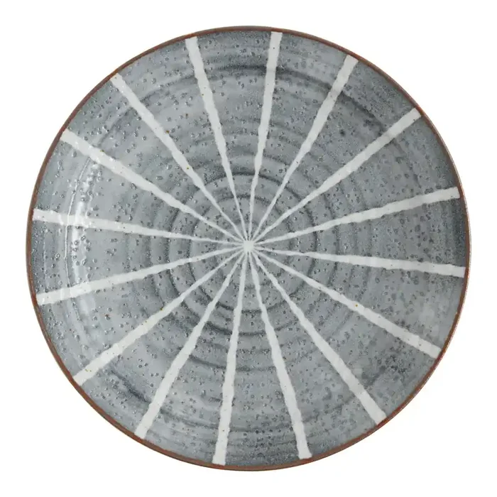 Blue And White Porcelain Line Dinner Plate