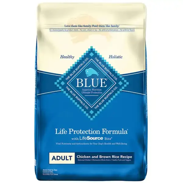 BLUE BUFFALO LIFE PROTECTION FORMULA ADULT CHICKEN AND BROWN RICE DRY DOG FOOD 30 LB