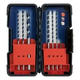 Blue Granite Hammer Drill Masonry Bits, 7-Pc.