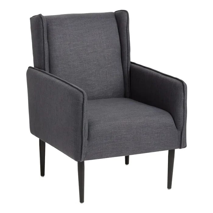 Blue Gray High Back Dawn Upholstered Chair