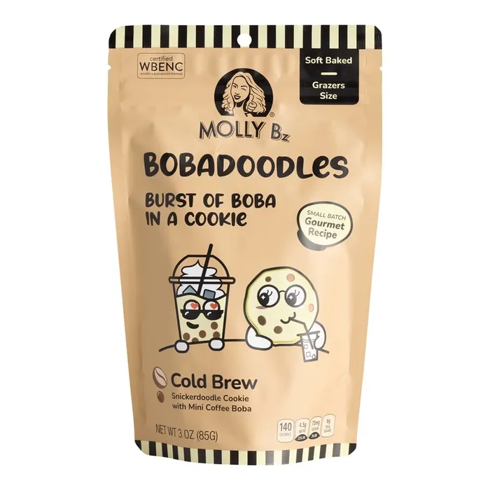 Bobadoodles Mini Cold Brew Coffee Snickerdoodle Cookies