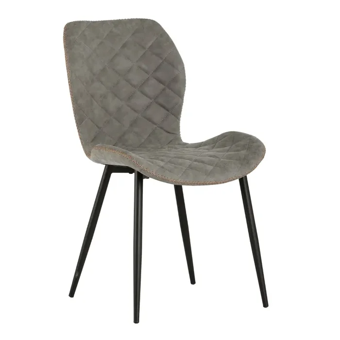 Bonita Faux Leather Diamond Tufted Dining Chair 2 Piece Set