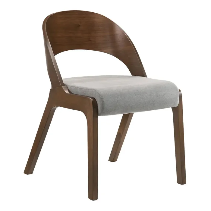 Borea Mid Century Upholstered Dining Chair 2 Piece Set