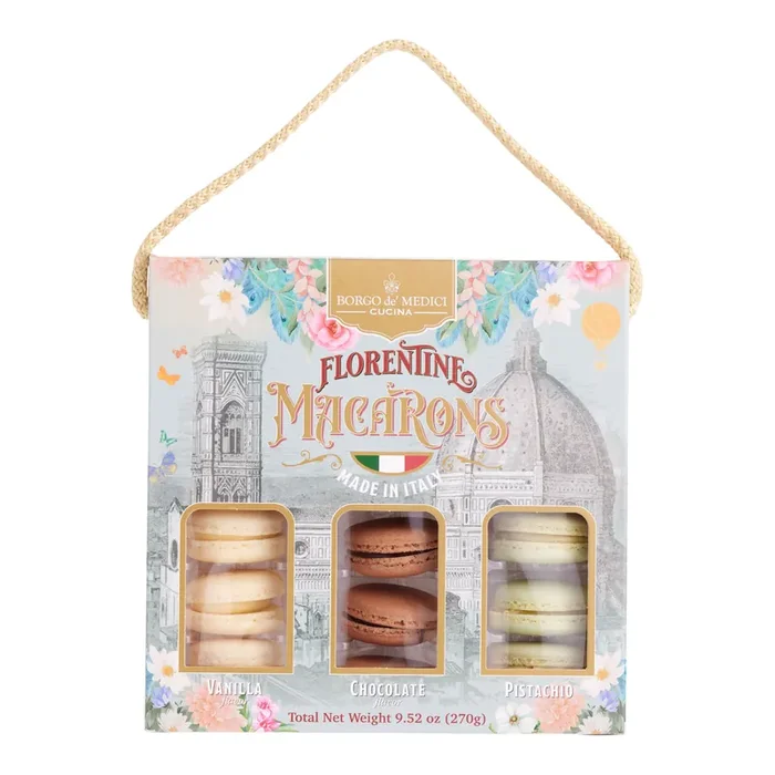 Borgo de‘ Medici Assorted Florentine Macarons Box 18 Count