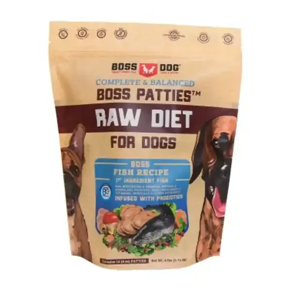 BOSS DOG RAW FISH DIET PATTY 6LB