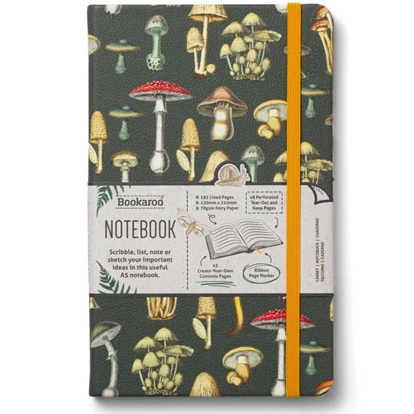 Botanical Mushrooms A5 Notebook