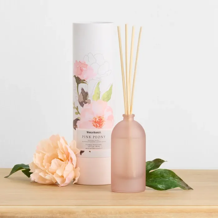 Botanical Pink Peony Mini Reed Diffuser