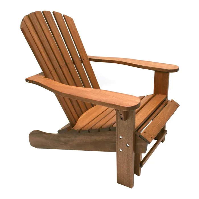Boyden Eucalyptus Adirondack Chair with Stowaway Ottoman