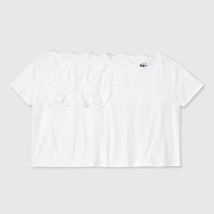 Boys‘ 5pk Crew Neck T-Shirt – Cat & Jack™ White XL