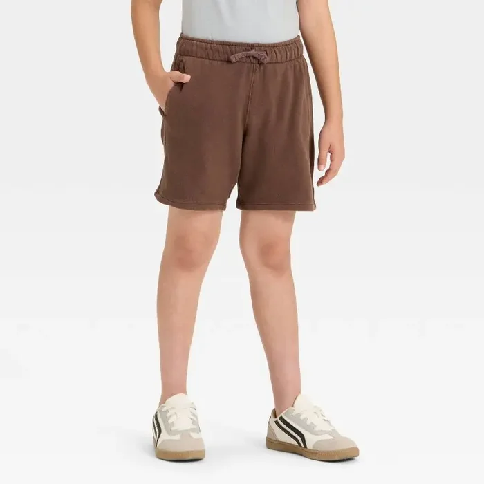 Boys‘ ‘Above the Knee‘ Pull-On Shorts – Cat & Jack™ Dark Brown L