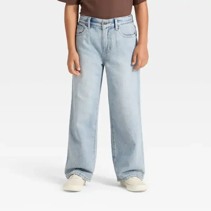 Boys‘ Baggy Jeans – Cat & Jack™ Light Wash 16