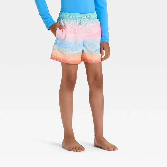 Boys‘ Beach Scenic Trunks – Cat & Jack™ Blue M