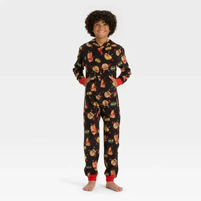 Boys‘ Food Fight Union Suit – Cat & Jack™ Black S