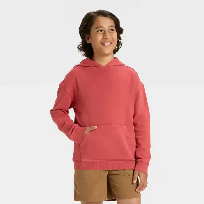 Boys‘ Hooded Fleece Sweatshirt – Cat & Jack™ Red XL