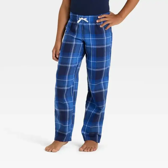 Boys‘ Plaid Pajama Pants – Cat & Jack™ Blue XS